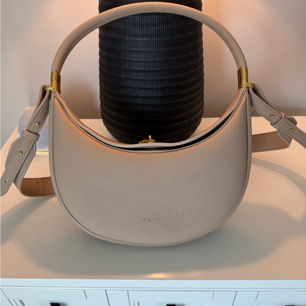Songmont taupe Mini Bag with Crescent Shape